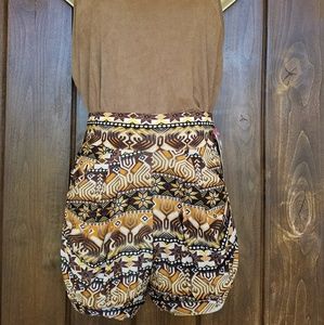 Brown 2 pocket shorts